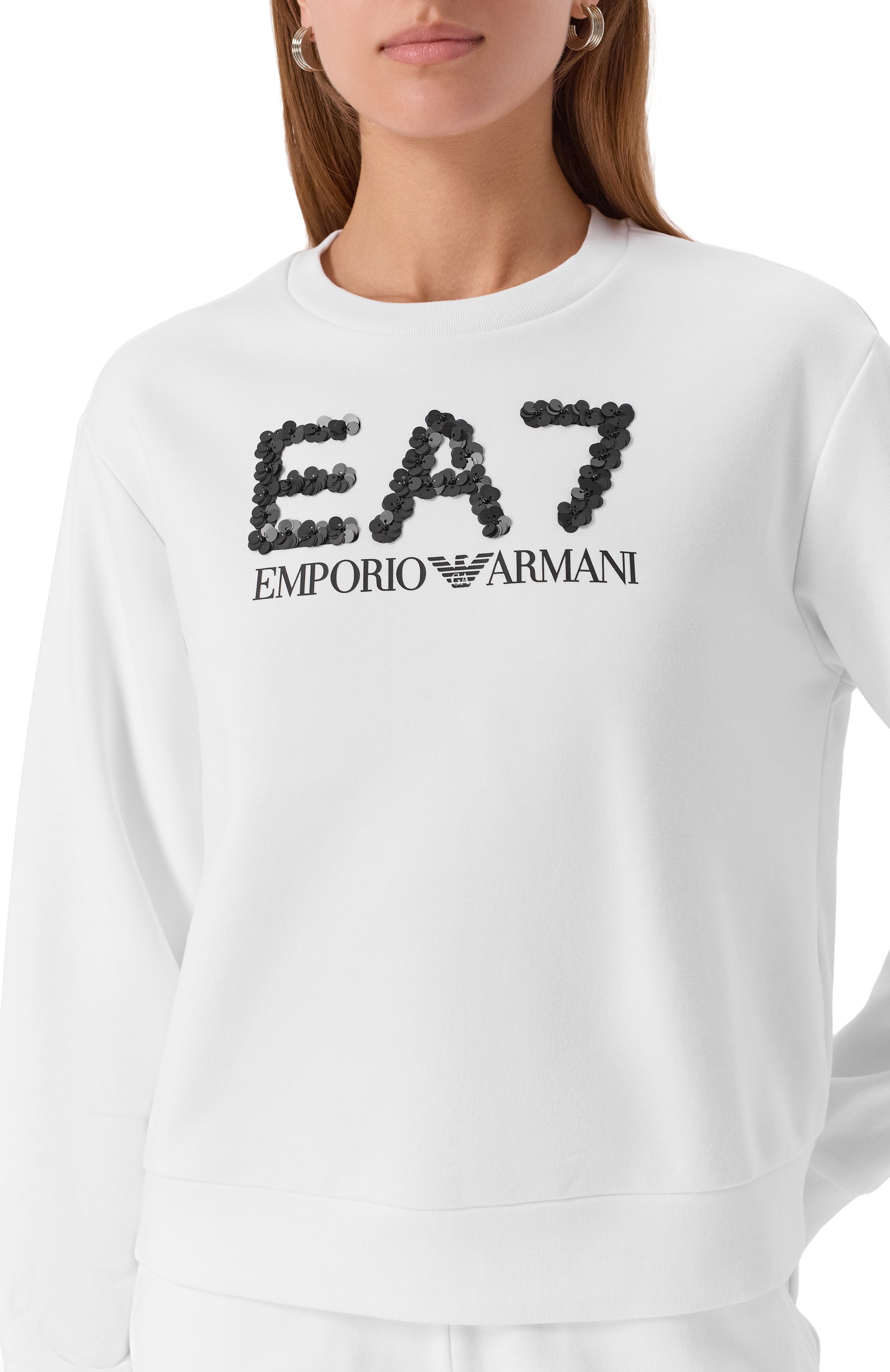 Хлопковый свитшот EA7, арт. 7W000542/AF16442, фото 5
