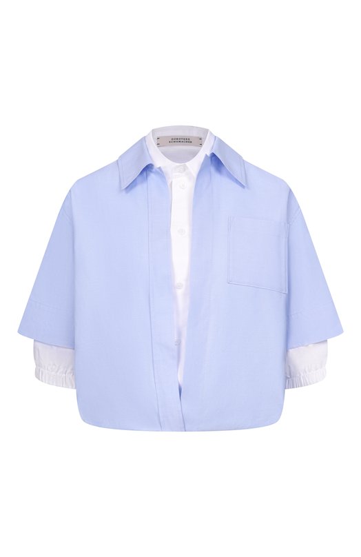 Хлопковая рубашка Dorothee Schumacher 448516 Голубой 448516