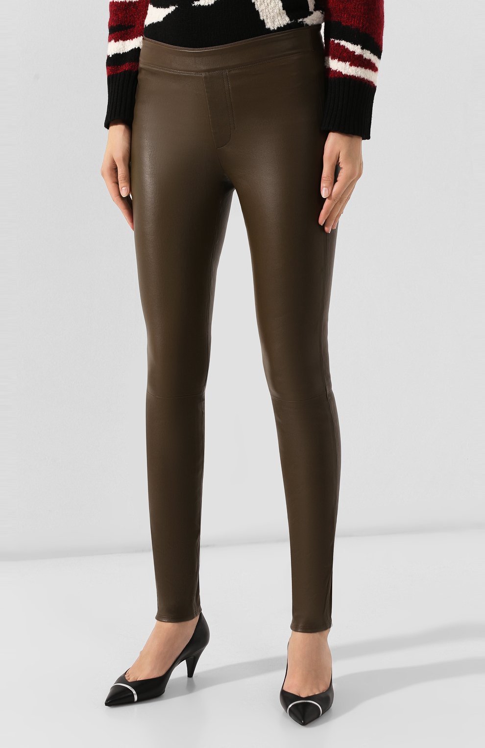 Кожаные брюки HELMUT LANG, арт. G06HW240, фото 3