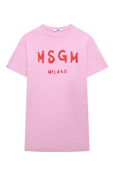 Хлопковое платье MSGM KIDS, арт. MS028744, фото 1