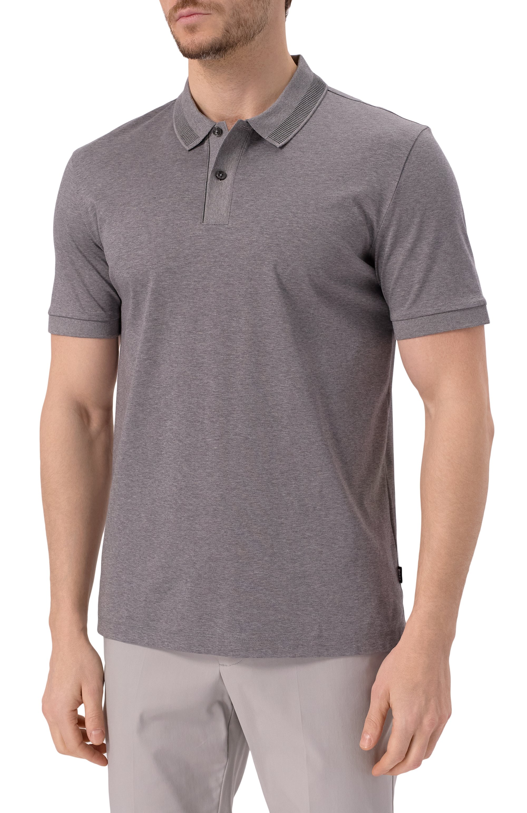 Хлопковое поло BOSS, арт. 50531791, фото 3