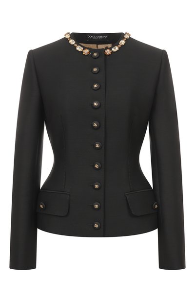 Женский жакет из шерсти и шелка DOLCE & GABBANA, арт. F27BIZ/FU3R1