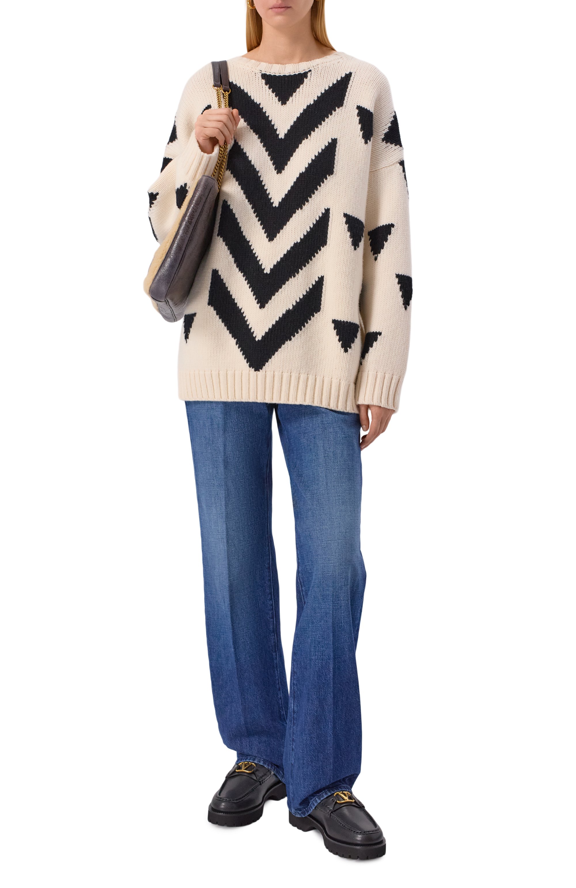 Кожаные лоферы vlogo signature VALENTINO, арт. 7W0S0NF5/JJJ, фото 3