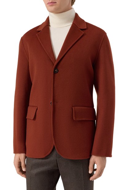 Пиджак из шерсти и кашемира 12 STOREEZ коричневого цвета по цене 49000 руб., арт. 127944, фото 3 Пиджак из шерсти и кашемира 12 STOREEZ, арт. 127944, фото 3