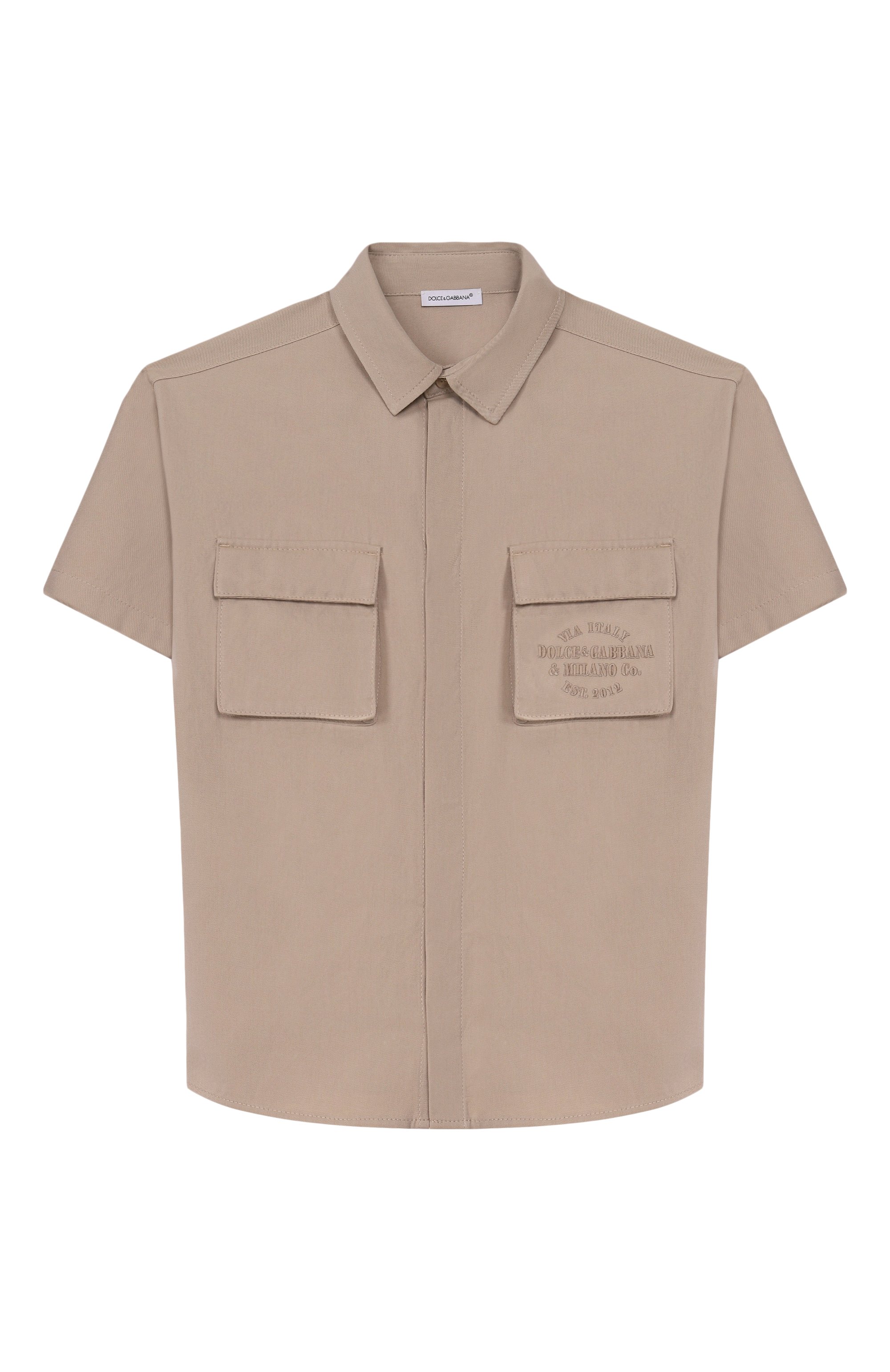 Хлопковая рубашка DOLCE & GABBANA, арт. L44S74/FU63D, фото 1