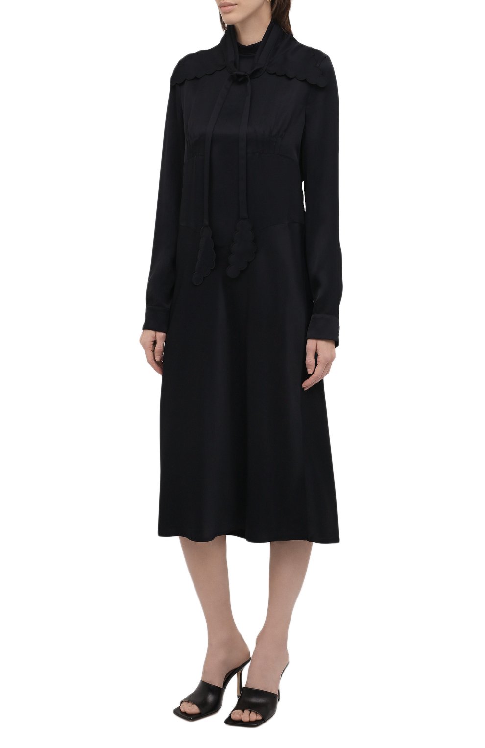 Платье из вискозы JIL SANDER, арт. JSWT505380-WT381500, фото 3