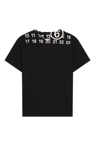 Хлопковая футболка MM6, арт. M60986/MM02Y