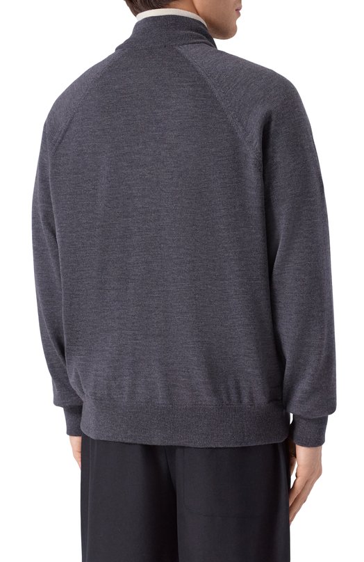 Шерстяной кардиган Jil Sander J22HP0040-J14782 Серый  J22HP0040-J14782 Фото 4
