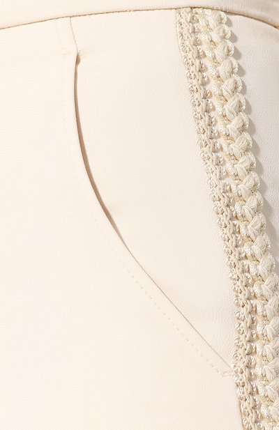 Брюки из вискозы GUCCI белого цвета по цене 96050 руб., арт. 609698/ZKR01, фото 5 Брюки из вискозы GUCCI, арт. 609698/ZKR01, фото 5