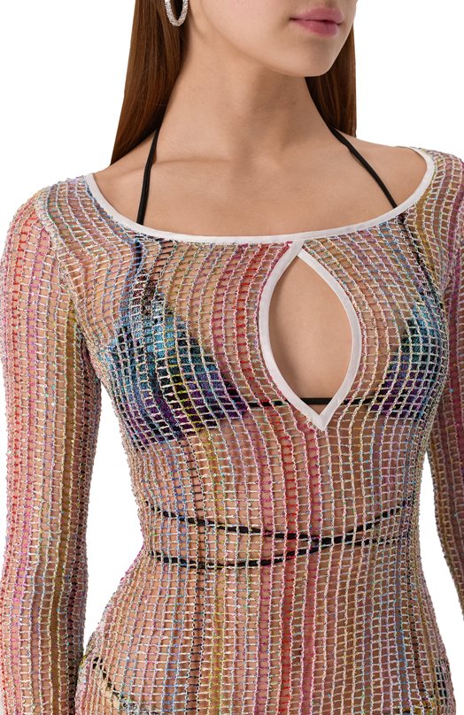 Платье с отделкой пайетками Missoni MS25SQ2B/BV00HD Разноцветный  MS25SQ2B/BV00HD Фото 5