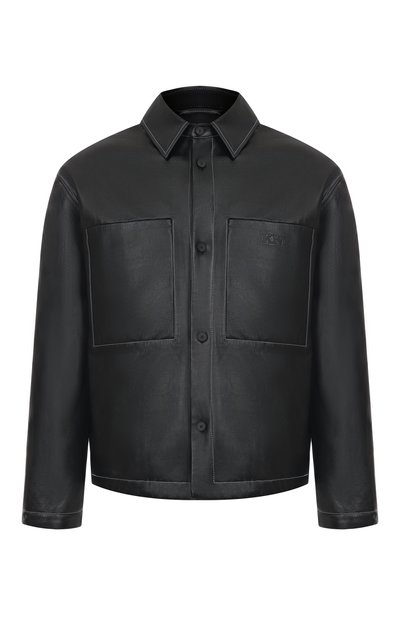 Мужская кожаная куртка-рубашка KNT, арт. UGK119MK0280H01