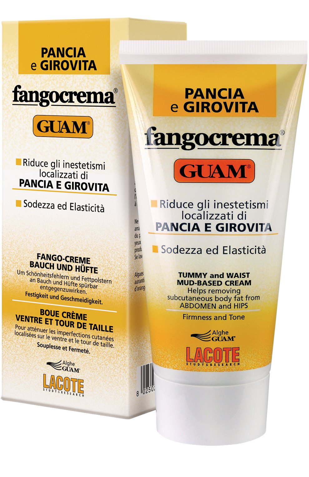 Крем для живота и талии на основе грязи fangocrema (150ml) GUAM, арт. 8025021811659, фото 1