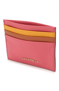 Женский кожаный футляр для кредитных карт COCCINELLE розового цвета, арт. E2 FW5 12 95 01 | Фото 3 (Материал: Натуральная кожа; Нос: Не проставлено; Материал сплава: Проставлено)