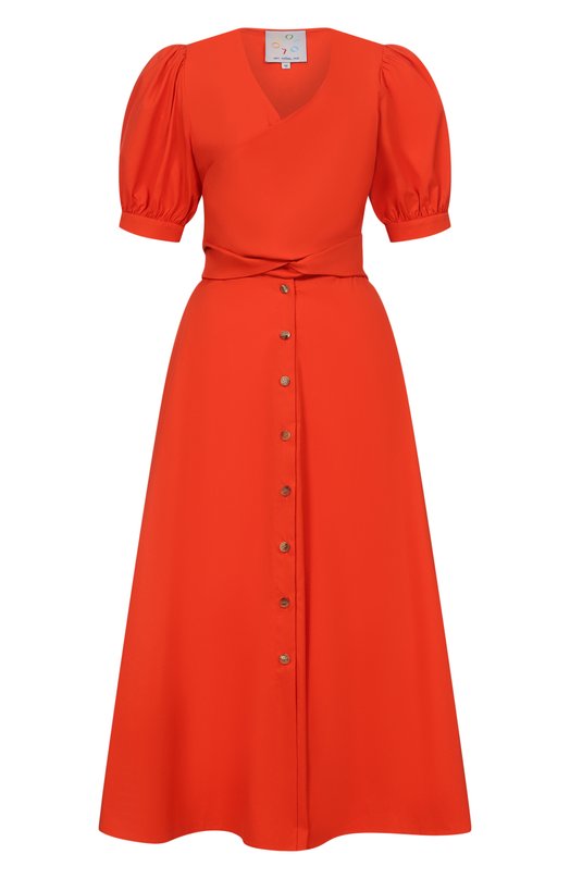 Хлопковое платье OLOLOL OLD396/3500.615 Оранжевый OLD396/3500.615