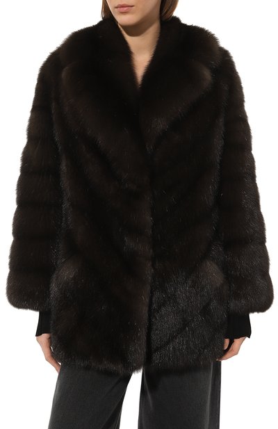 Шуба из меха соболя VM, арт. RINA, фото 3