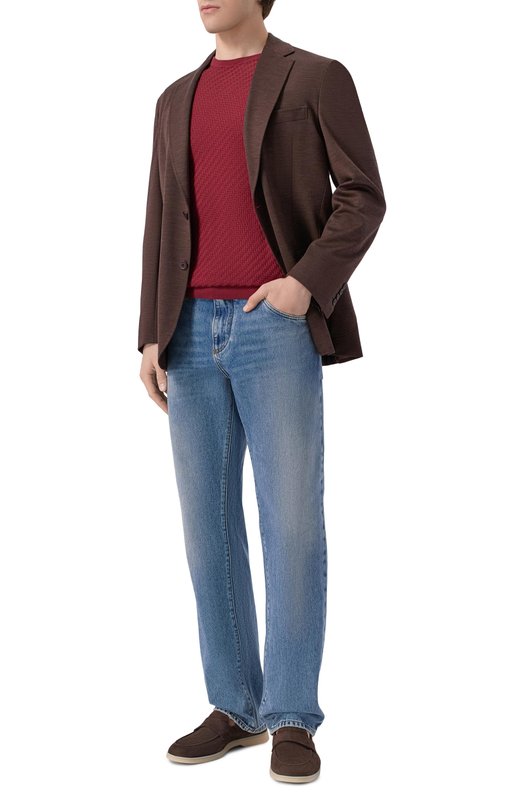 Шелковый джемпер Andrea Campagna SU26SE350-00/FSE26 Красный  SU26SE350-00/FSE26 Фото 2