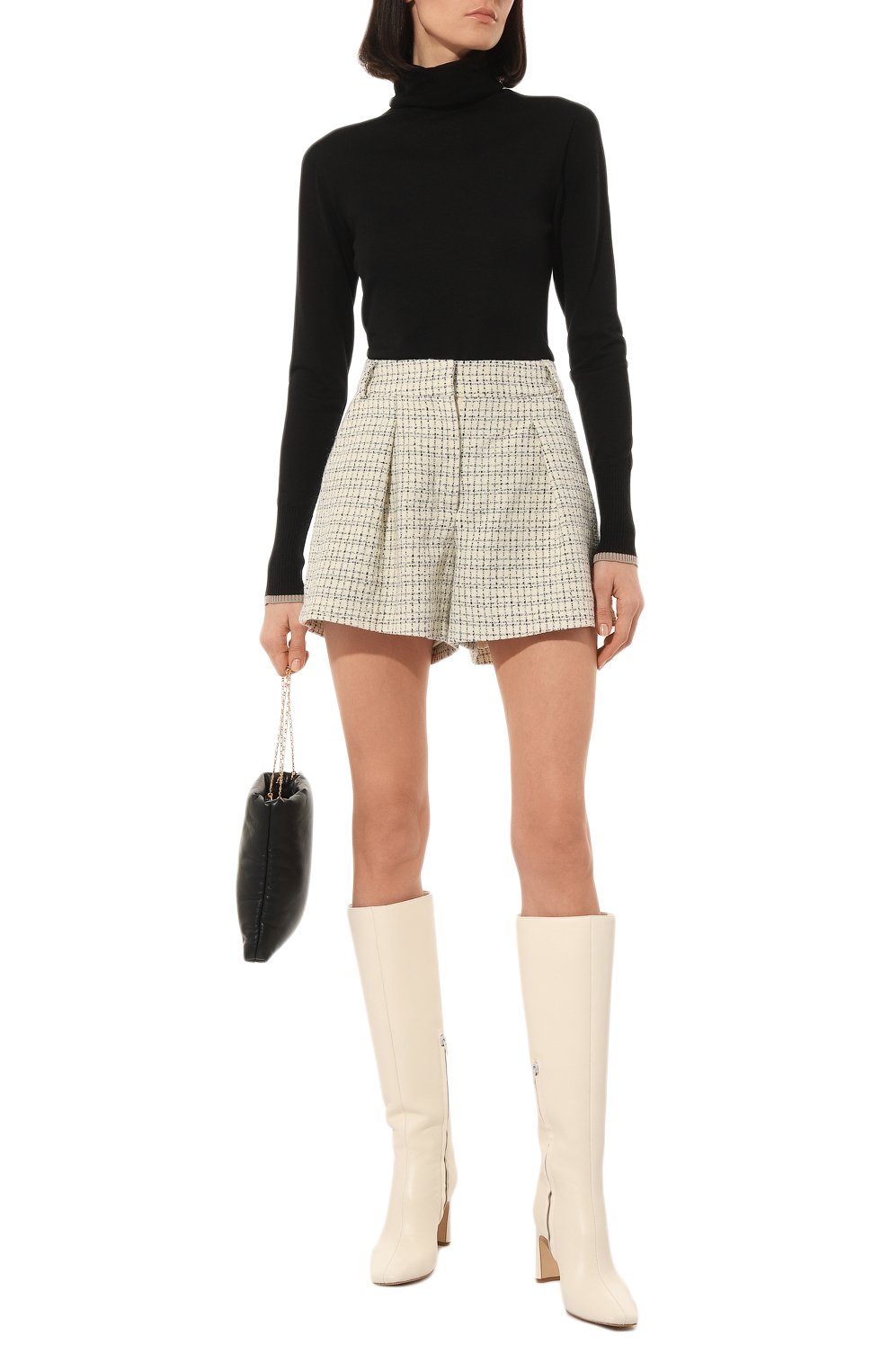 Шорты из шерсти и вискозы BOTROIS кремового цвета по цене 12900 руб., арт. SKU00004777, фото 2 Шорты из шерсти и вискозы BOTROIS, арт. SKU00004777, фото 2