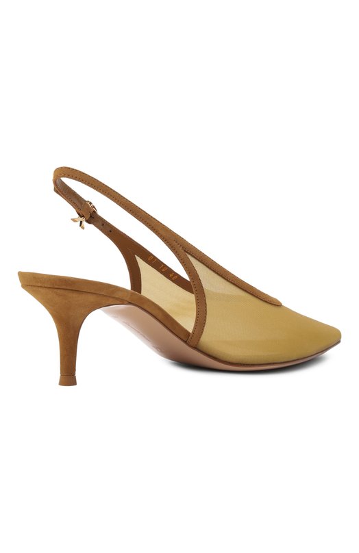 Комбинированные туфли Robbie 55 Gianvito Rossi G95587.55RIC.0XCD0RD Коричневый  G95587.55RIC.0XCD0RD Фото 5