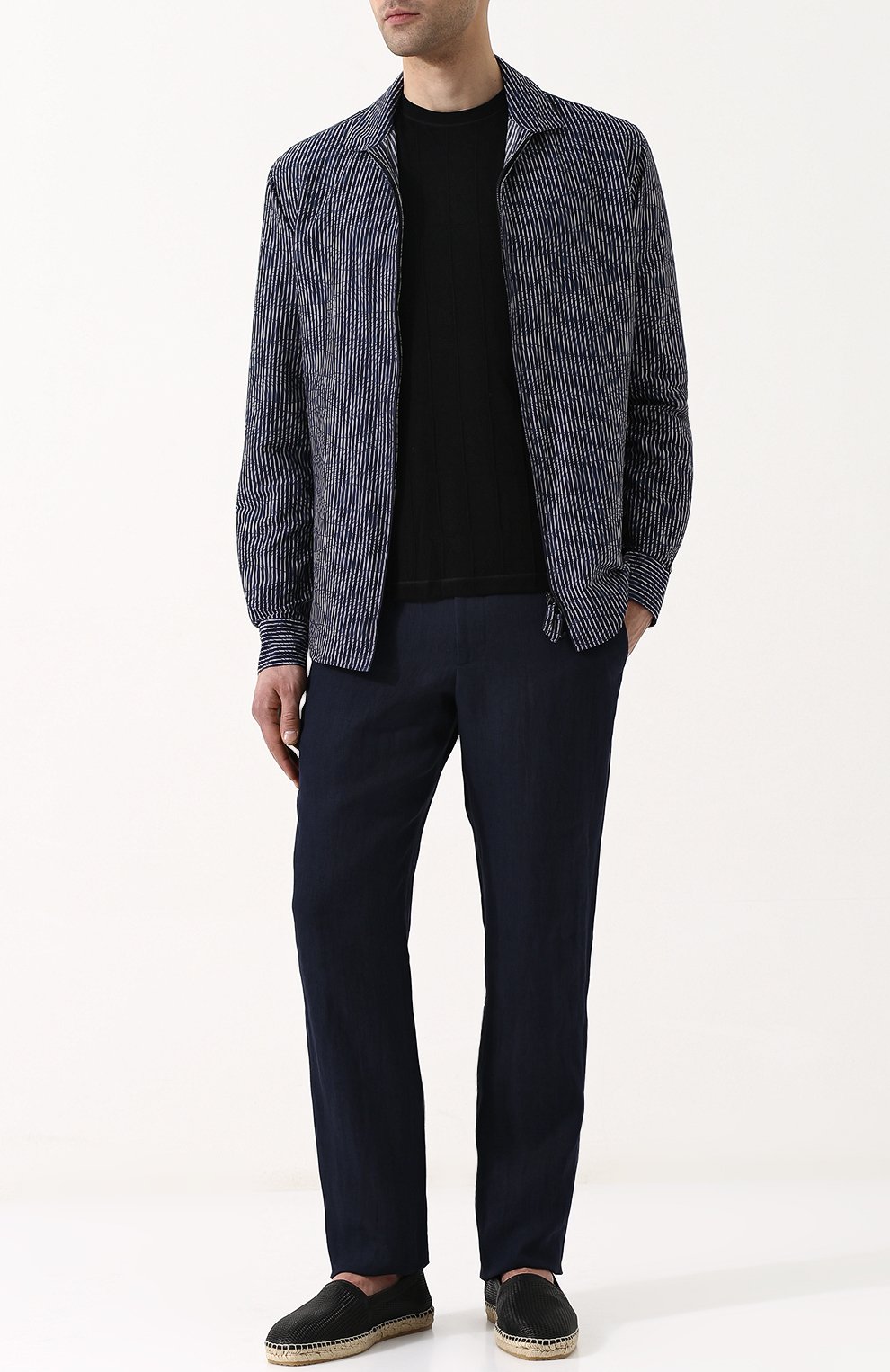 Однотонная футболка с круглым вырезом GIORGIO ARMANI, арт. 3ZSM71/SJTAZ, фото 2