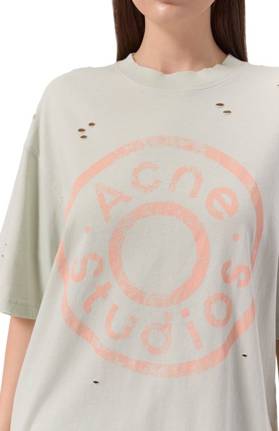 Хлопковая футболка ACNE STUDIOS, арт. FN-UX-TSHI000079/CL0294, фото 5