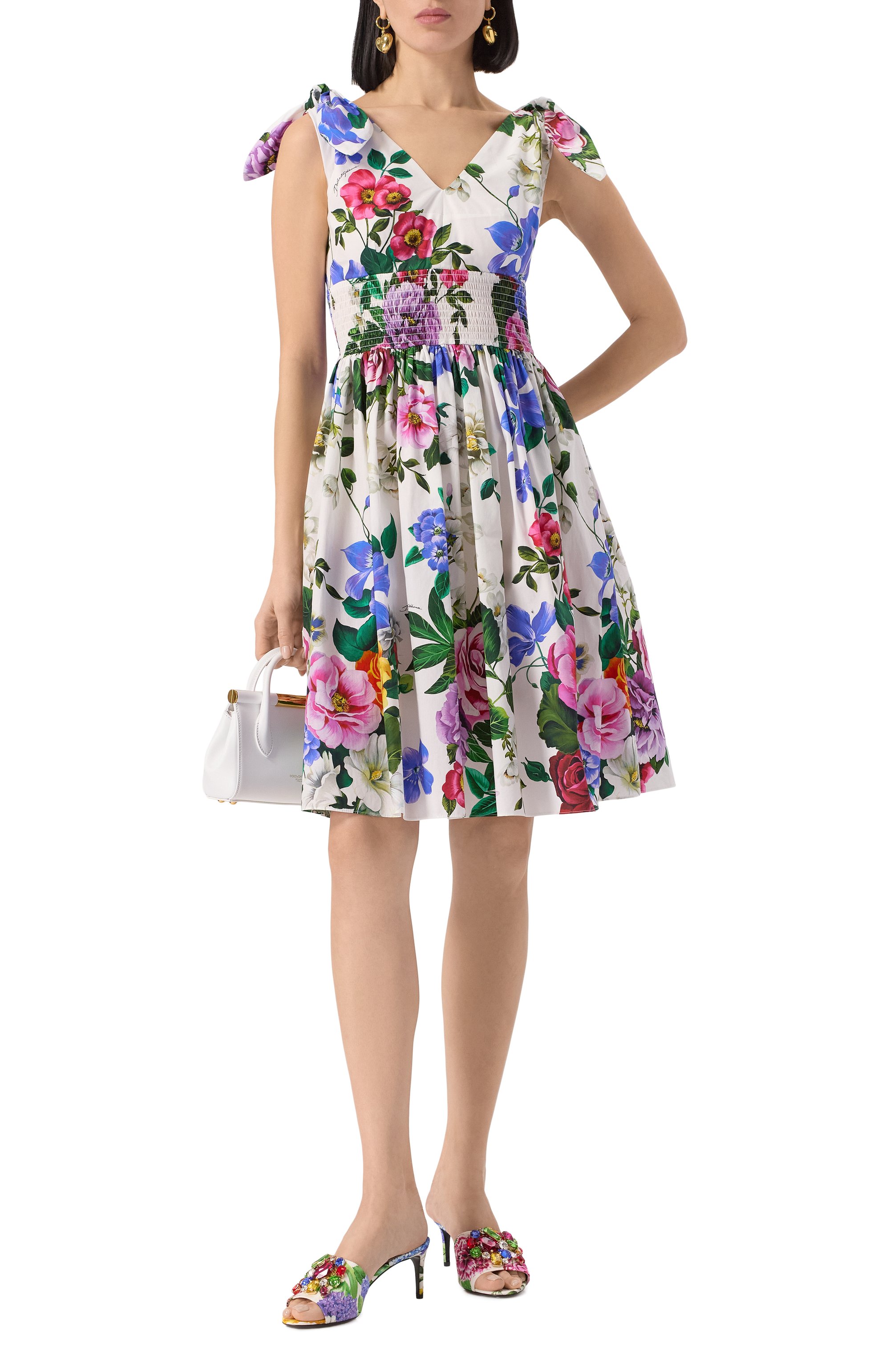 Хлопковое платье DOLCE & GABBANA, арт. F6I0AT/HS5S6, фото 2