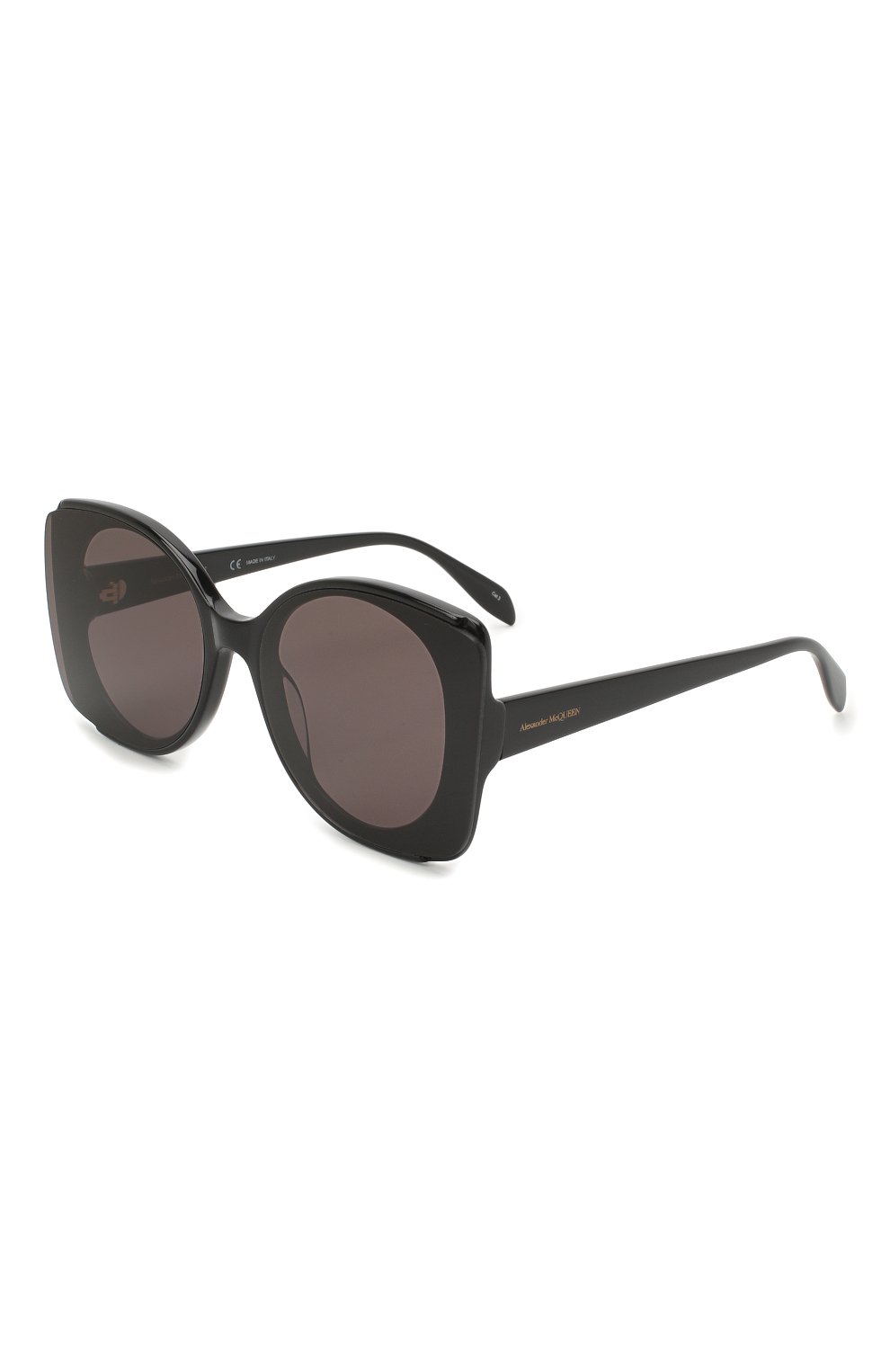 Солнцезащитные очки ALEXANDER MCQUEEN черного цвета по цене 25400 руб., арт. AM0250S 001, фото 1 Солнцезащитные очки ALEXANDER MCQUEEN, арт. AM0250S 001, фото 1