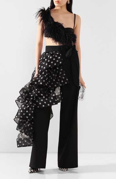 Топ с отделкой перьями DRIES VAN NOTEN, арт. 201-18678-9377, фото 2