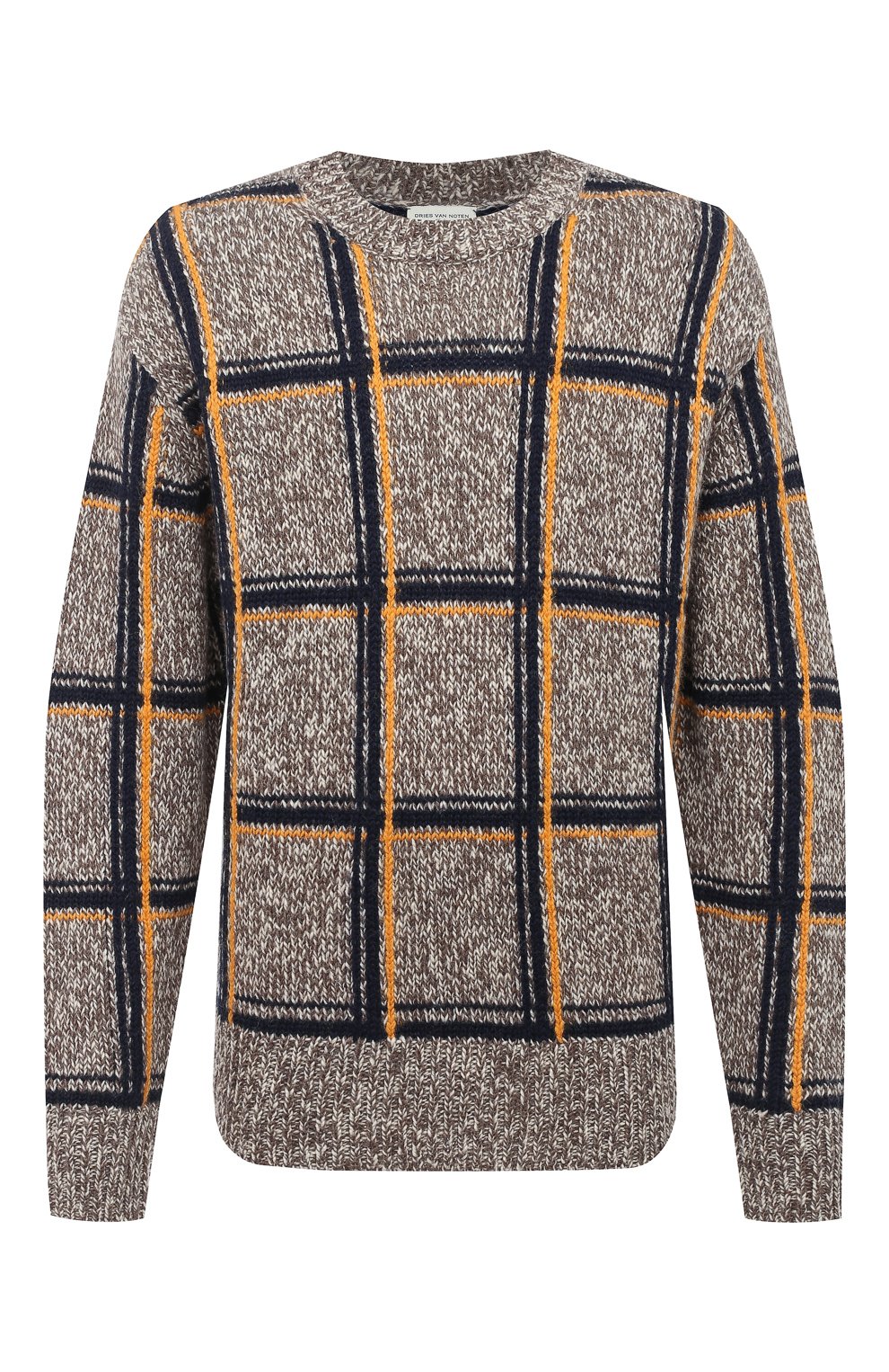 Шерстяной свитер DRIES VAN NOTEN бежевого цвета по цене 72200 руб., арт. 202-21234-1706, фото 1 Шерстяной свитер DRIES VAN NOTEN, арт. 202-21234-1706, фото 1