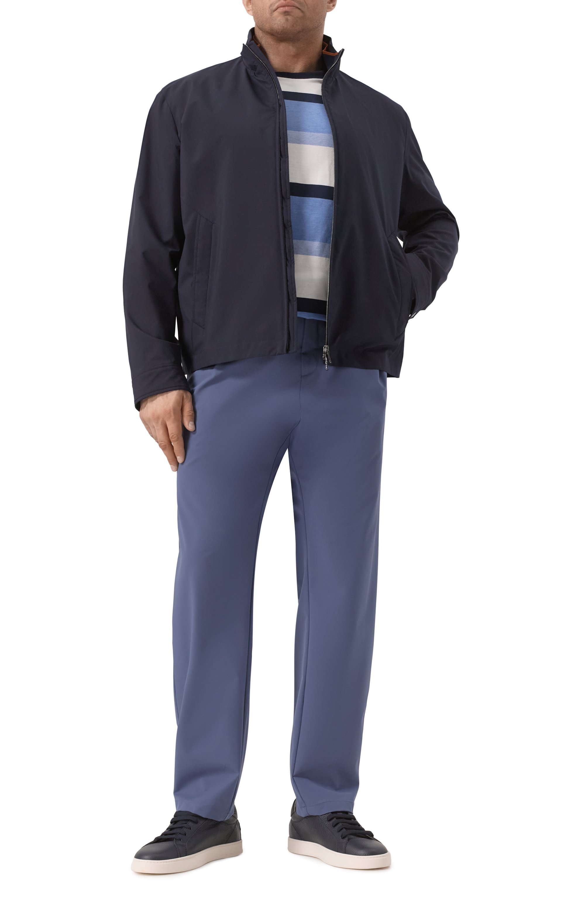 Куртка из шерсти и шелка PAUL&SHARK темно-синего цвета по цене 181500 руб., арт. 25412703, фото 2 Куртка из шерсти и шелка PAUL&SHARK, арт. 25412703, фото 2