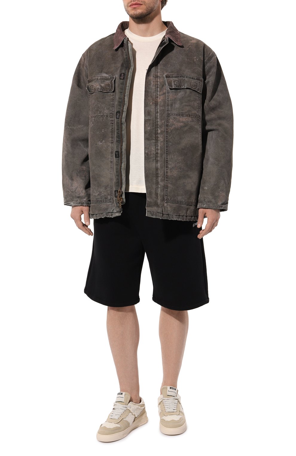 Хлопковые шорты OFF-WHITE, арт. 0MCI013S24FLE001, фото 2