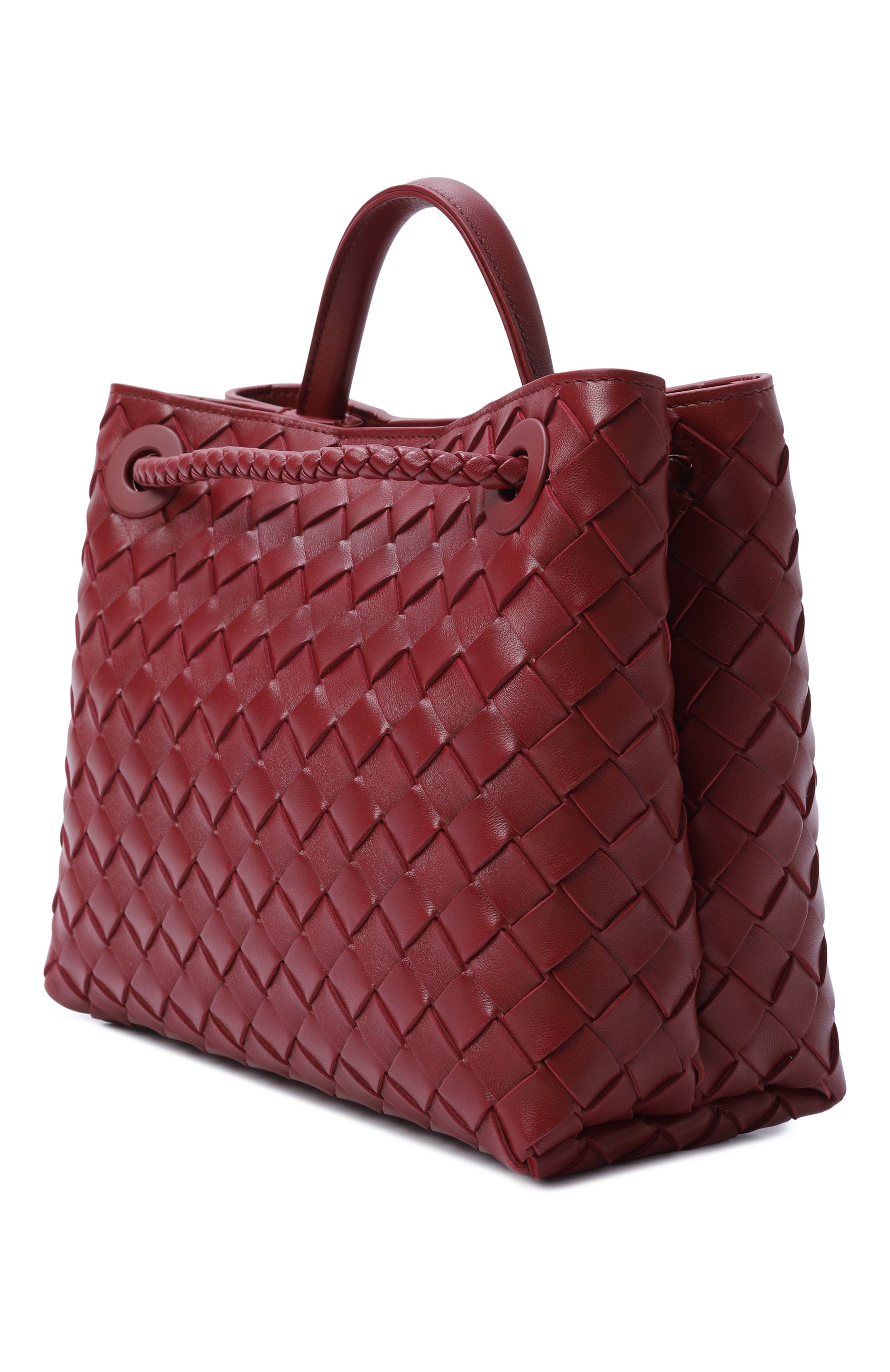 Сумка andiamo small BOTTEGA VENETA красного цвета по цене 564500 руб., арт. 866075/VCPP1, фото 4 Сумка andiamo small BOTTEGA VENETA, арт. 866075/VCPP1, фото 4