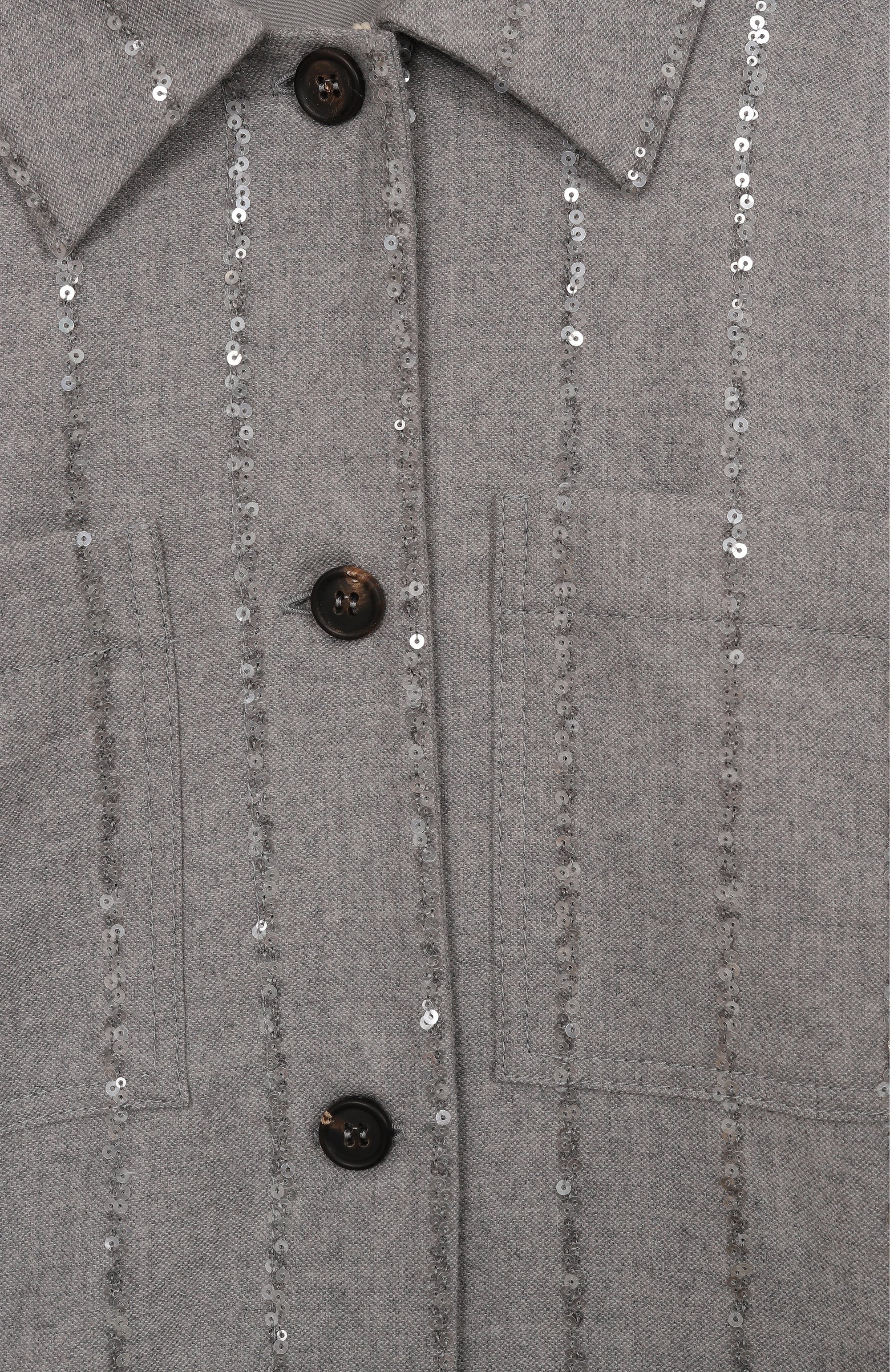 Шерстяная рубашка BRUNELLO CUCINELLI, арт. BB122S004B, фото 3