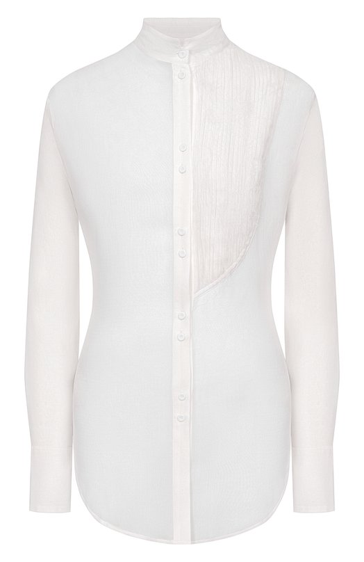 Блузка из хлопка и шелка Isabel Benenato DW81S26 Белый DW81S26