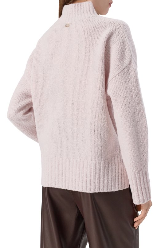 Шерстяной свитер Agnona K210098E/0A050NE Кремовый  K210098E/0A050NE Фото 4