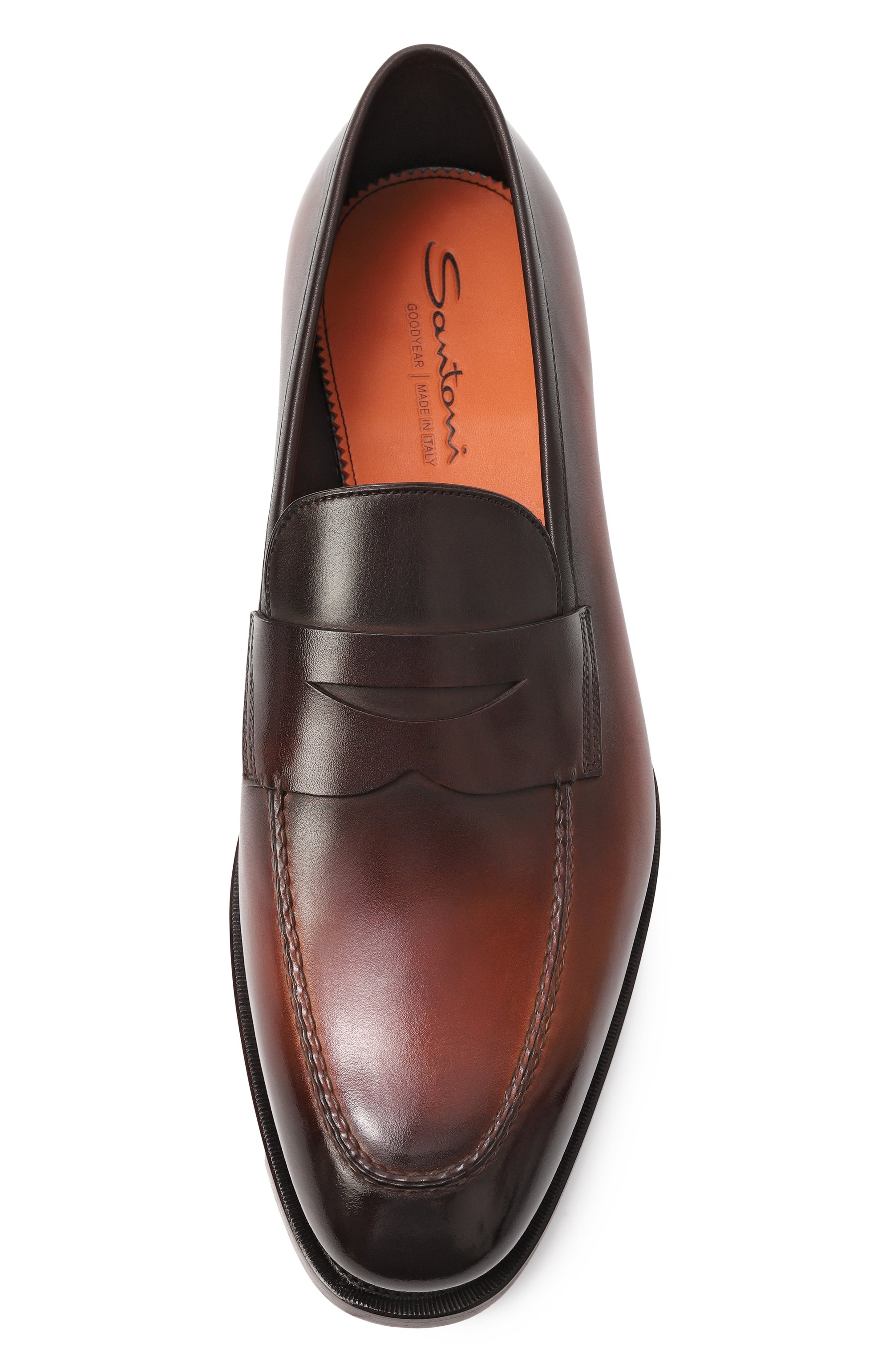 Кожаные пенни-лоферы adrian SANTONI, арт. MCAG18935MC3HWVE, фото 6