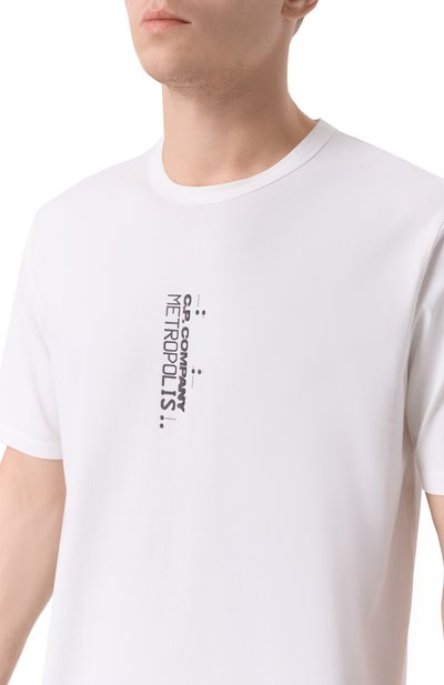 Хлопковая футболка C.P. COMPANY, арт. 19CLTS057A006370W, фото 5