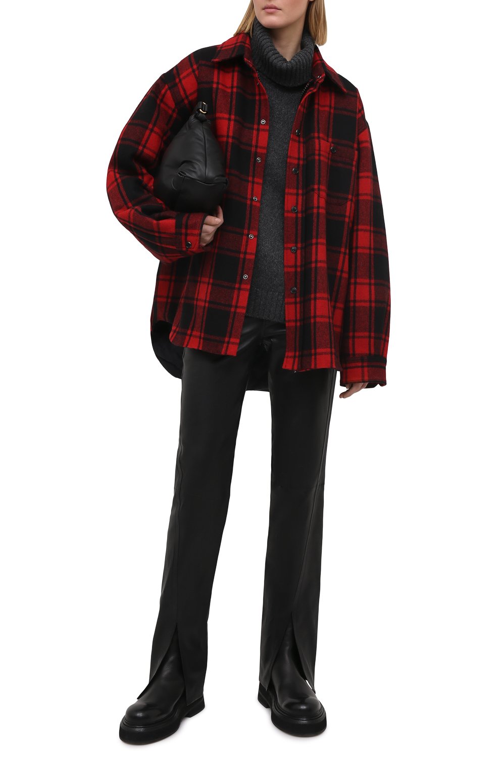 Кожаные брюки RAG AND BONE, арт. WCW20H70013401, фото 2