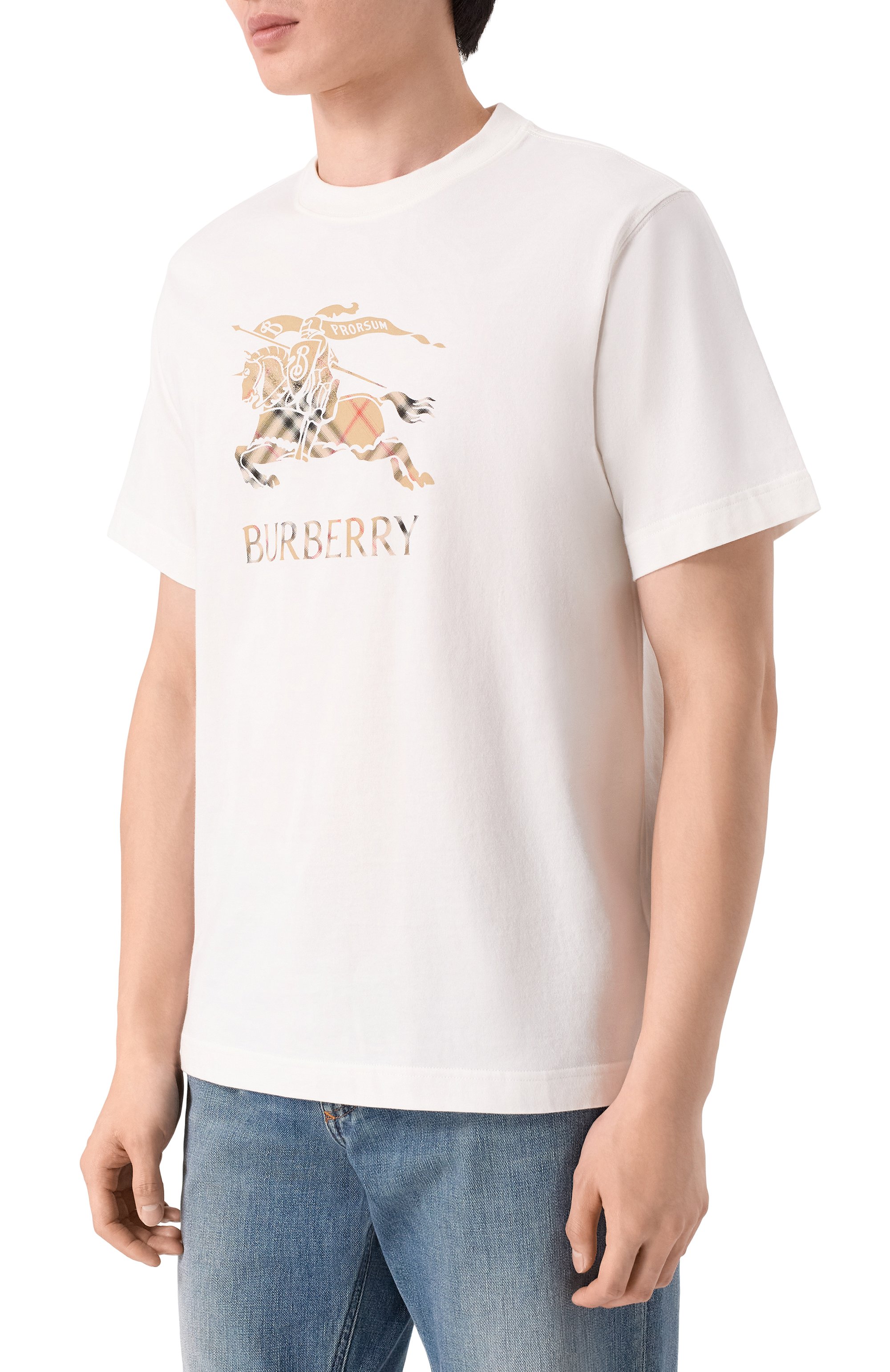 Хлопковая футболка BURBERRY, арт. 8119014, фото 3