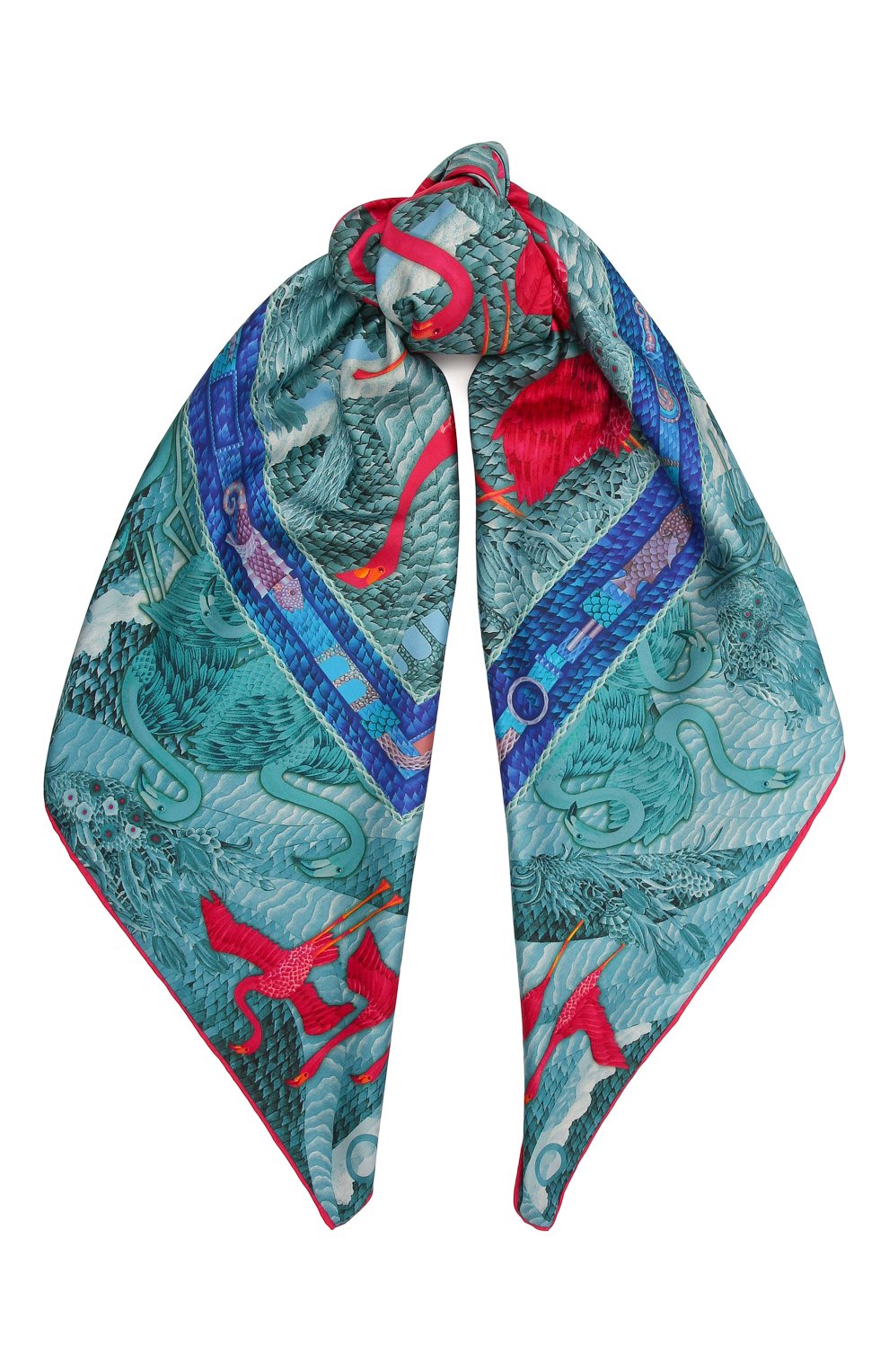 Шелковый платок flamingo ice KIRILL OVCHINNIKOV, арт. 135\Fi, фото 1