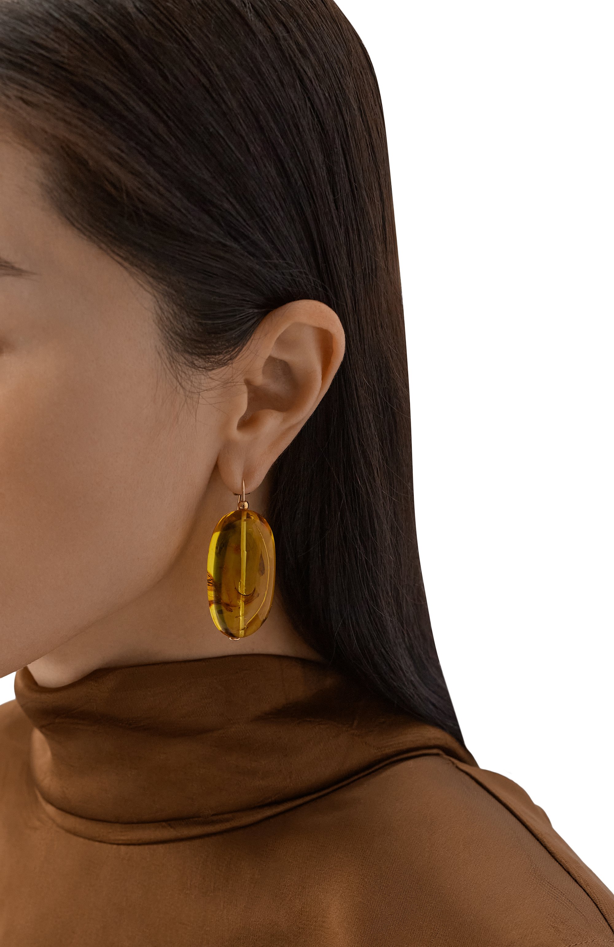 Серьги VIEN желтого цвета по цене 55900 руб., арт. 26-451, фото 2 Серьги VIEN, арт. 26-451, фото 2