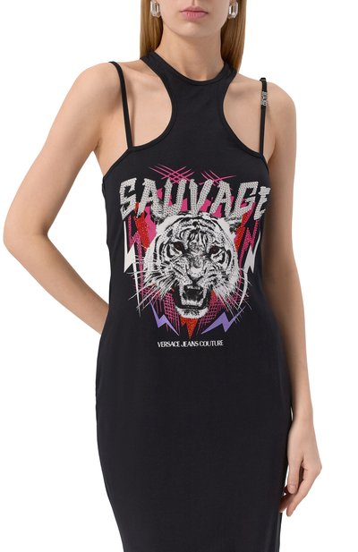 Хлопковое платье VERSACE JEANS COUTURE, арт. 78HA0E01/CJ02E, фото 5