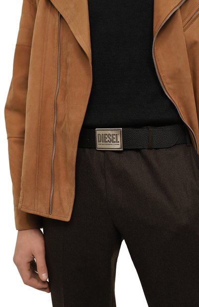 Кожаный ремень DIESEL черного цвета по цене 8395 руб., арт. X08893/P0396, фото 2 Кожаный ремень DIESEL, арт. X08893/P0396, фото 2