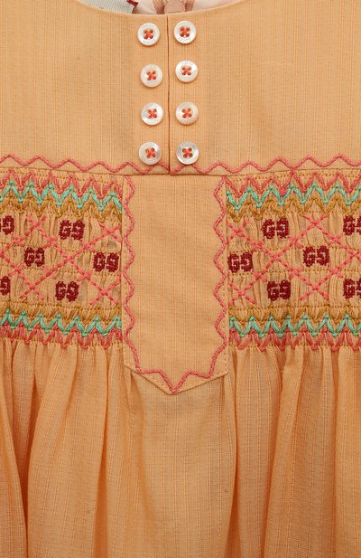 Хлопковое платье GUCCI, арт. 615243 ZAEFH, фото 3