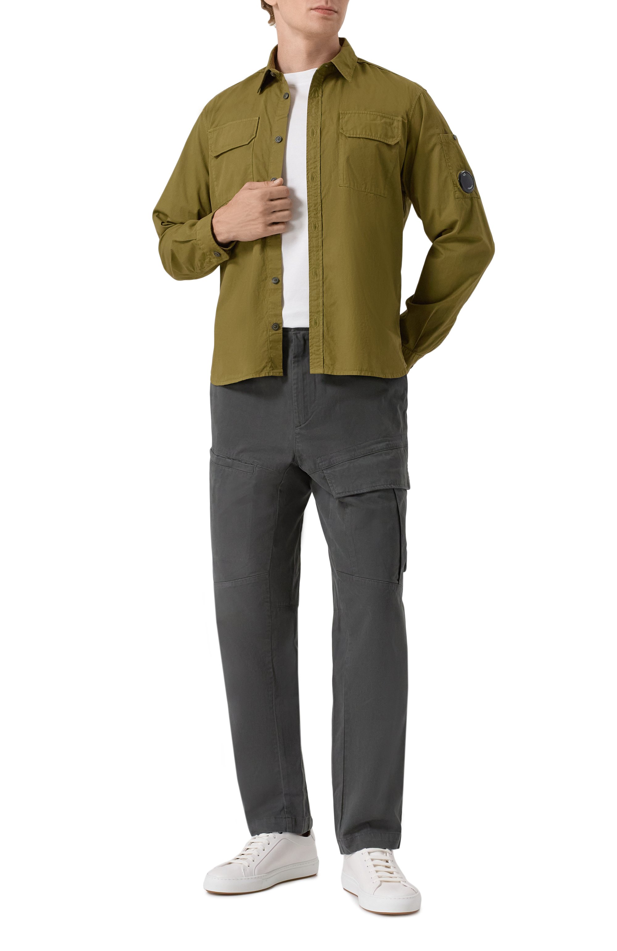 Хлопковые брюки-карго C.P. COMPANY, арт. 19CMPA067A005529G, фото 2