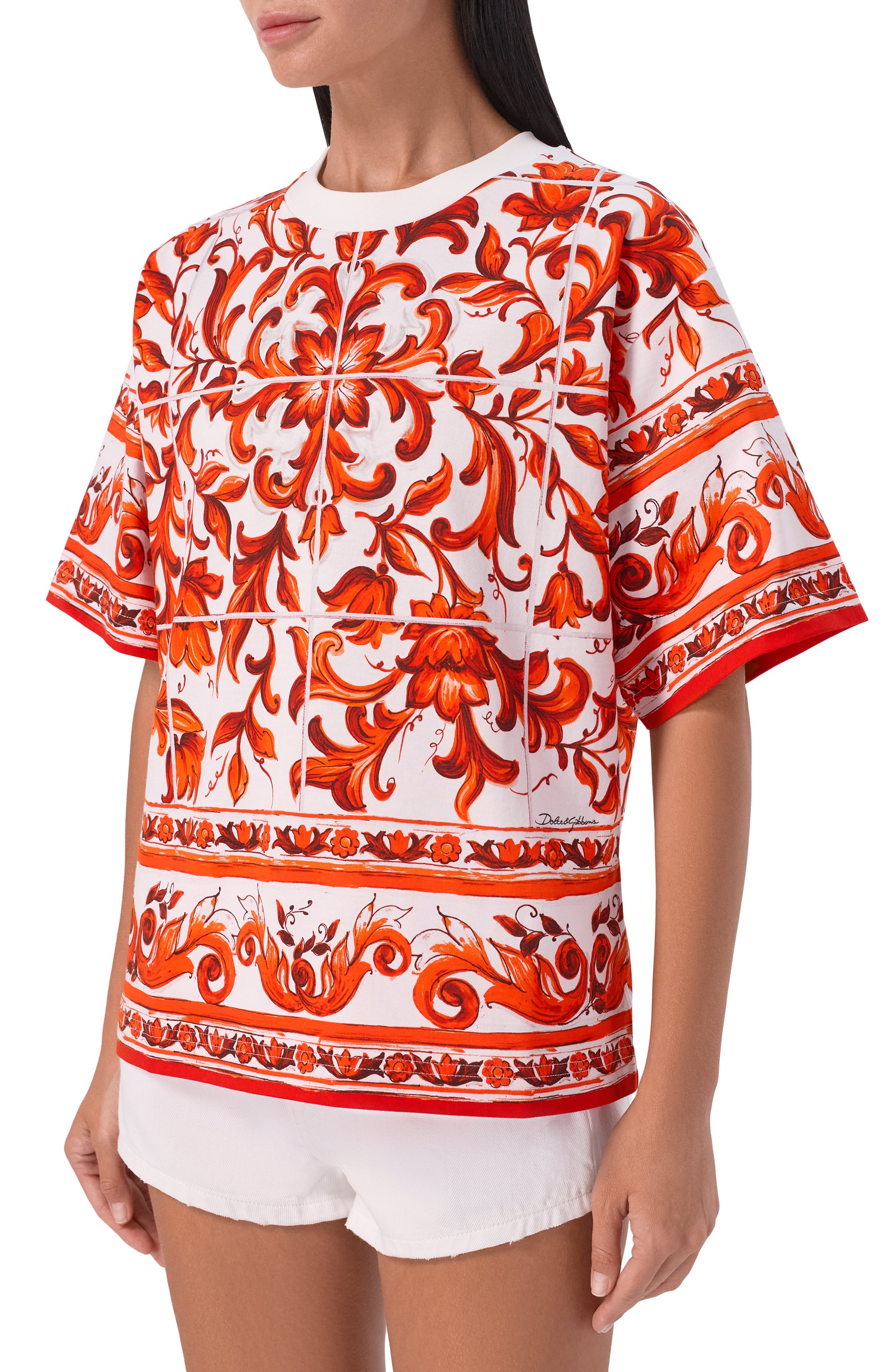 Хлопковая футболка DOLCE & GABBANA, арт. F8U10T/GDDT5, фото 3