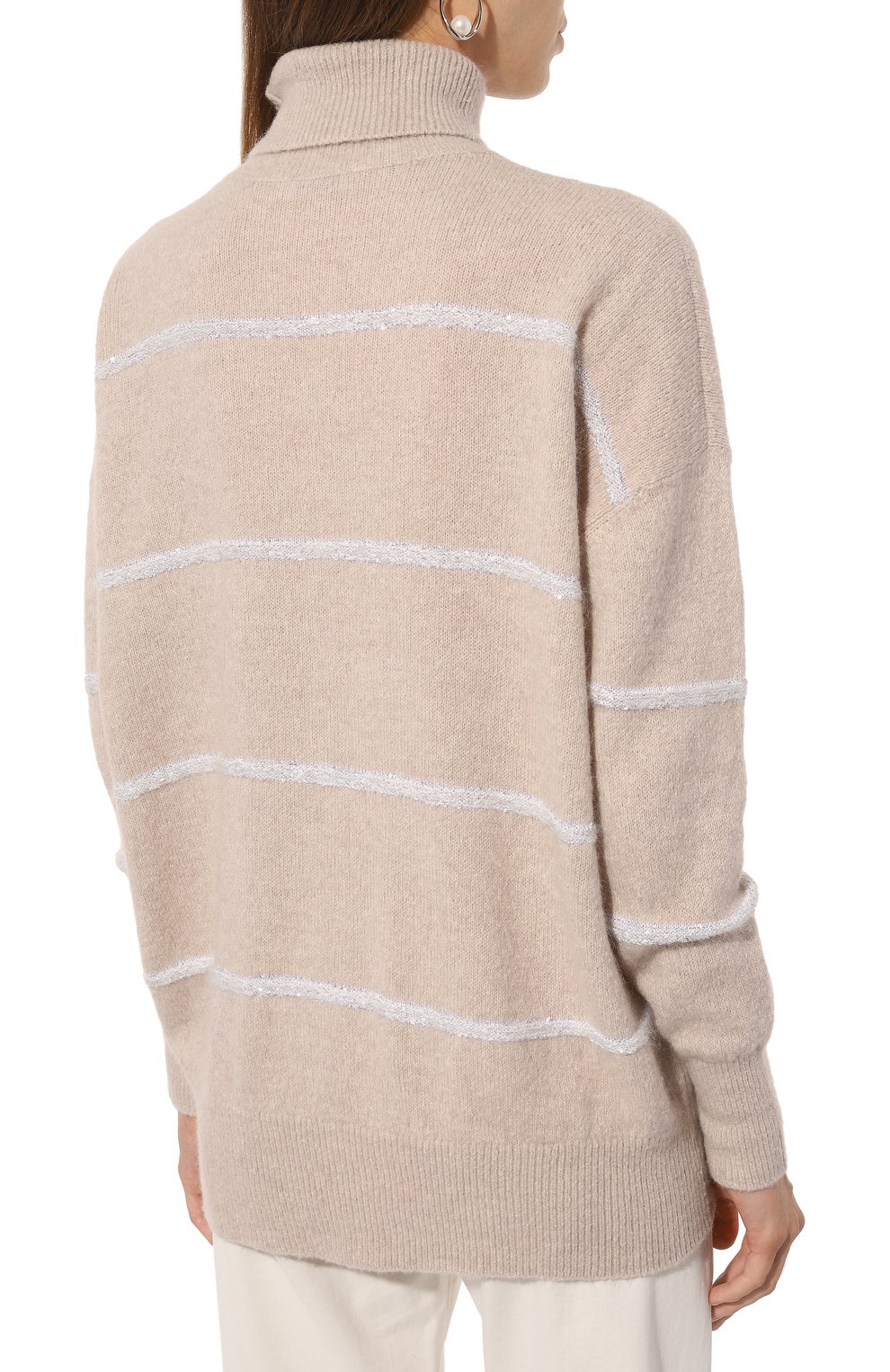 Свитер из шерсти и хлопка BRUNELLO CUCINELLI, арт. MSP71BP411, фото 4