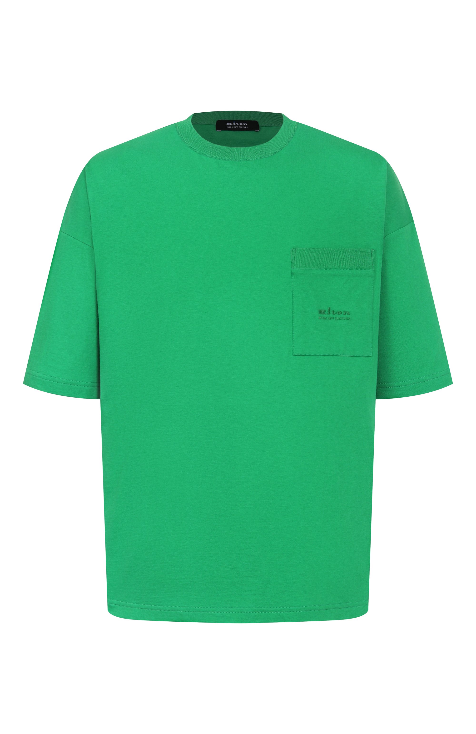 Футболка из хлопка и шелка KITON, арт. UMM062907, фото 1