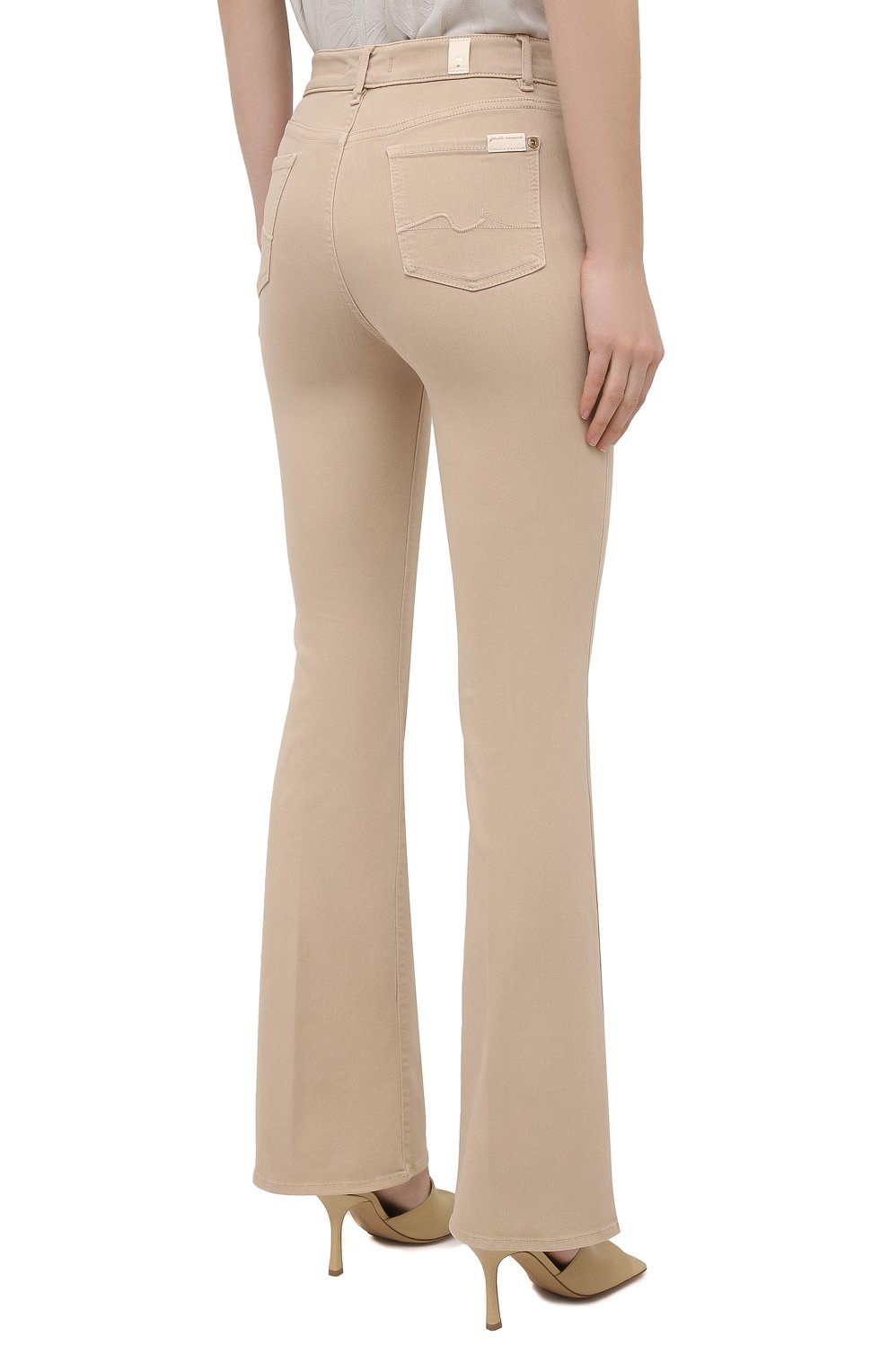 Джинсы 7 FOR ALL MANKIND бежевого цвета по цене 26800 руб., арт. JSQNV500SA, фото 4 Джинсы 7 FOR ALL MANKIND, арт. JSQNV500SA, фото 4