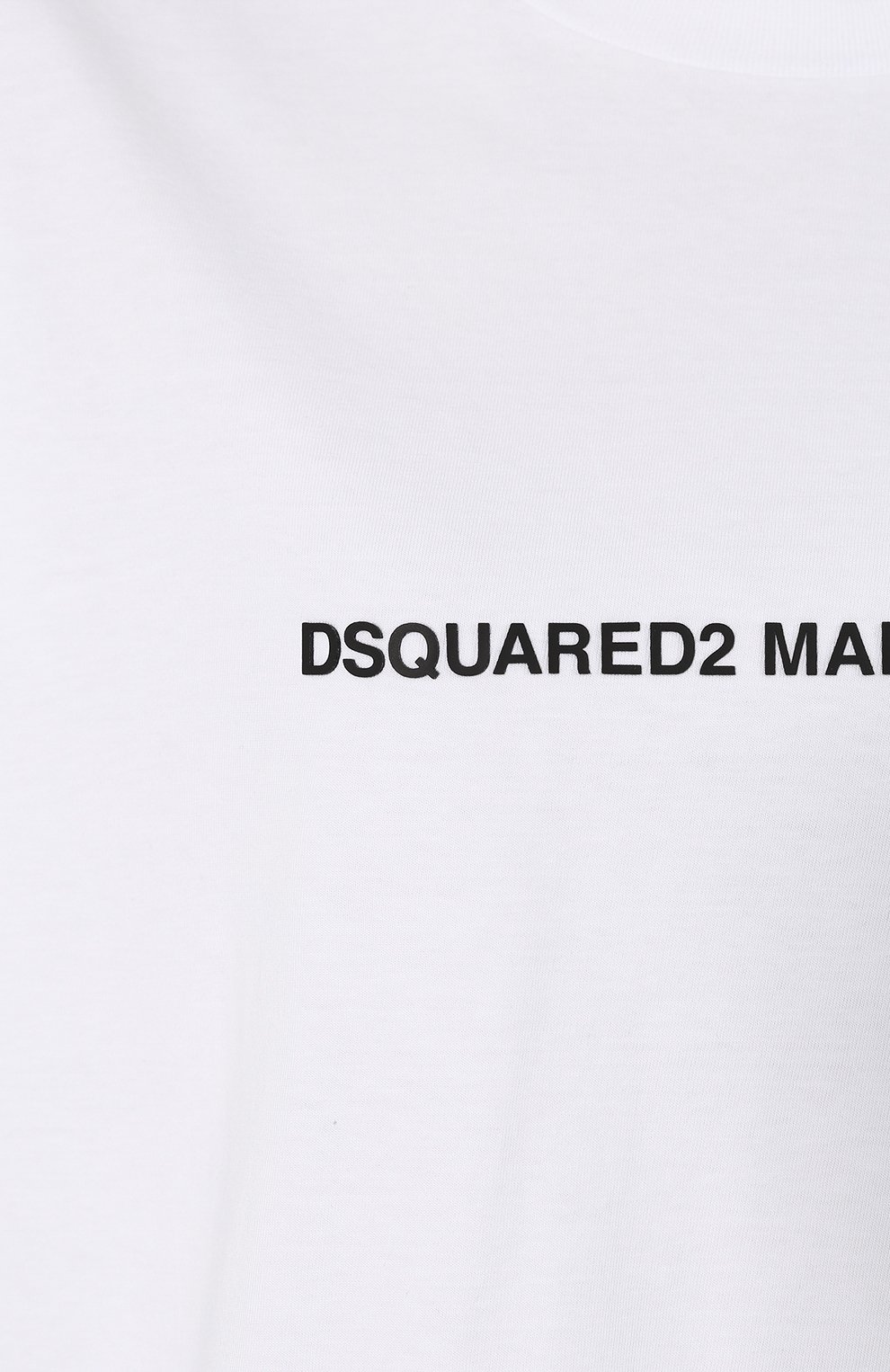 Хлопковая футболка DSQUARED2 белого цвета по цене 31600 руб., арт. S75GD0026/S20694, фото 5 Хлопковая футболка DSQUARED2, арт. S75GD0026/S20694, фото 5