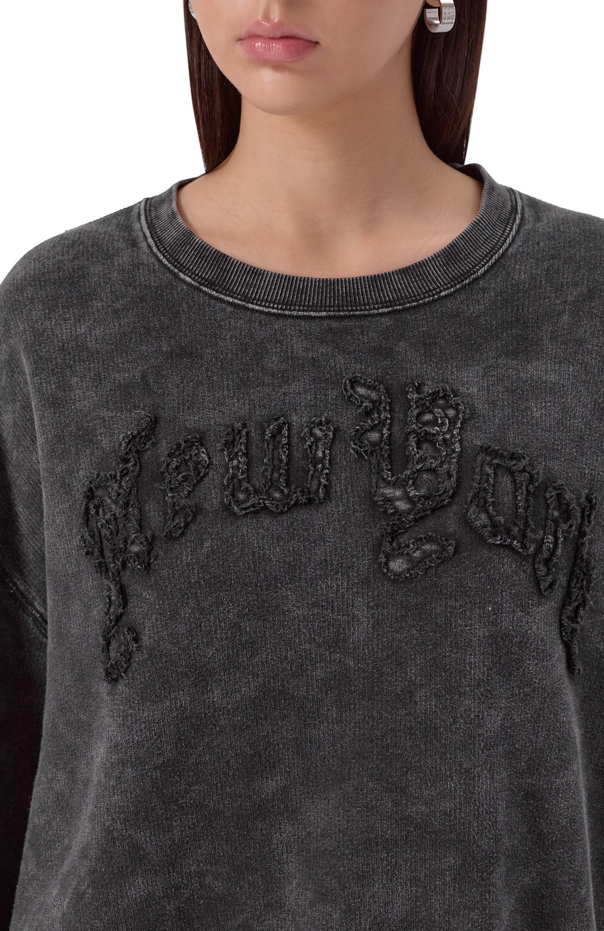 Свитшот из хлопка и лиоцелла R13, арт. R13WK260-K0010, фото 5